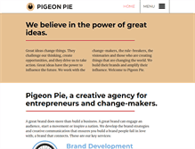 Tablet Screenshot of pigeonpie.com